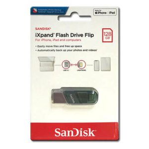 فلش مموری تبدیل به ایفون سن دیسک 128 گیگابایت SanDisk 128GB USB Flash To Lightning Drive